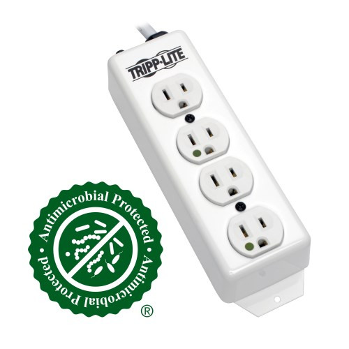 Tripp-Lite PS-415-HG Tripp Lite Power Strip Medical 120V 5-15R-HG 4 Outlet 15Ft Cord Metal